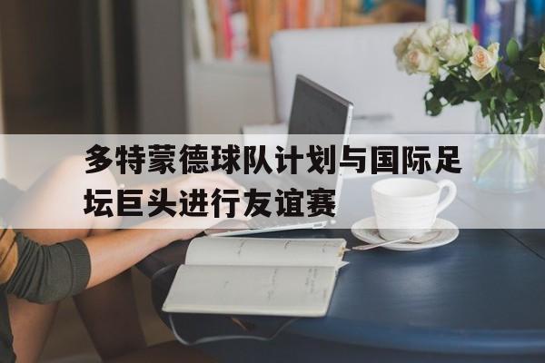 多特蒙德球队计划与国际足坛巨头进行友谊赛-九游体育